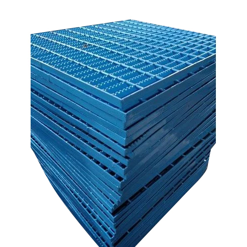 Industrial Galvanized Iron Gratings - Color: Blue