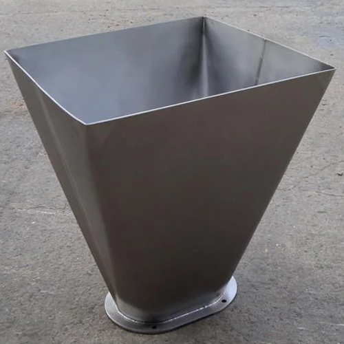 Steel Chute Hopper - Color: Gray