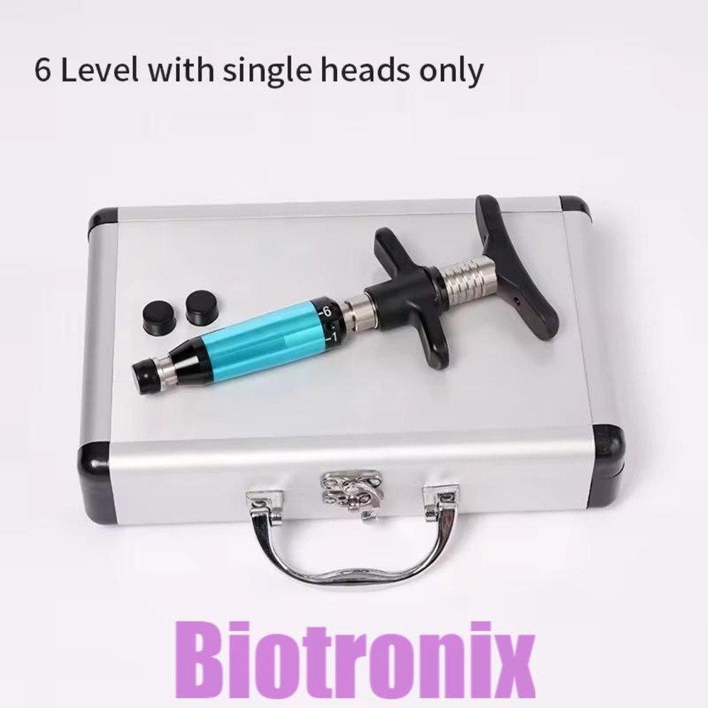 Portable Handheld Chiropractic Adjusting Tool  Manual 4-Head Spine Massager