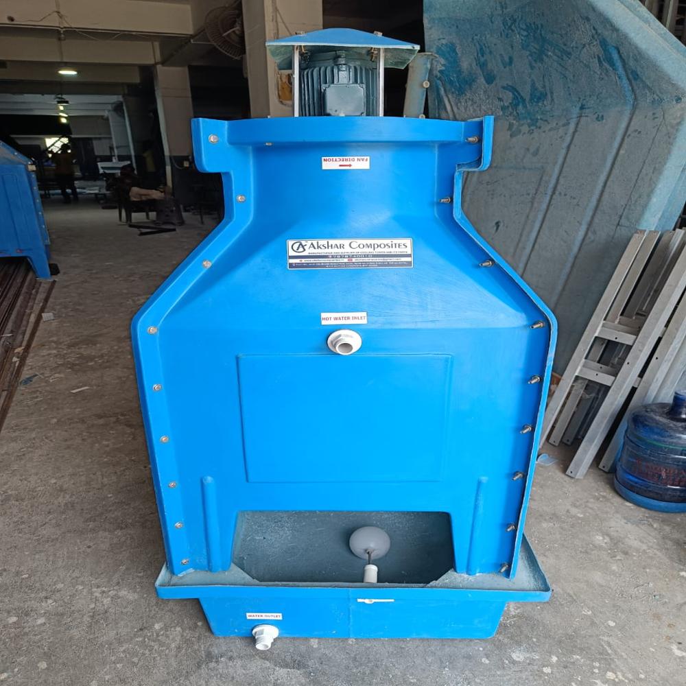 Cooling Tower - Metal, Standard Size, Blue | 1-year Warranty, Industrial Usage, Efficient Evaporation & Heat Transfer Design