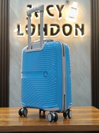 BLUE 2 PCS set trolley bag