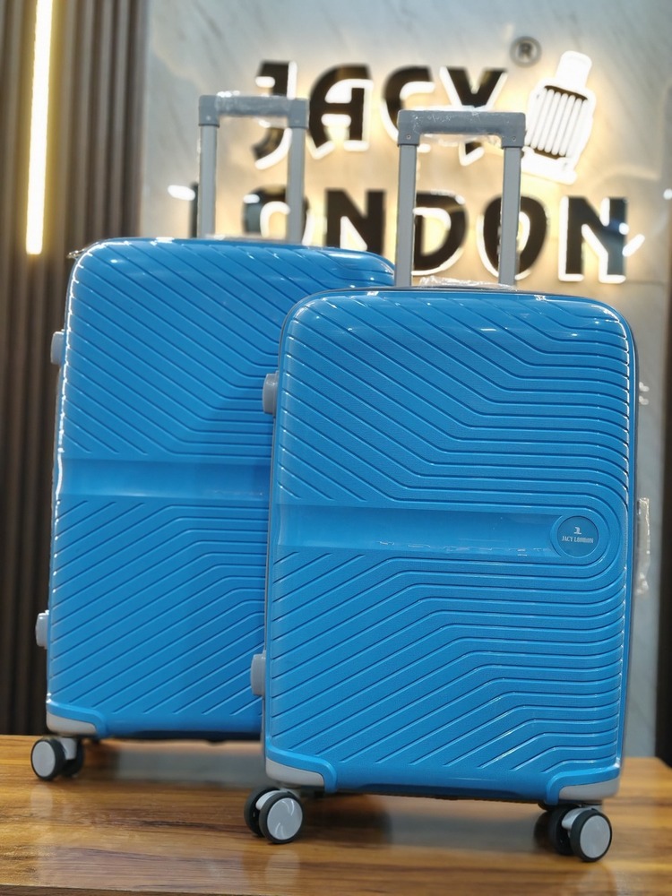 BLUE 2 PCS set trolley bag