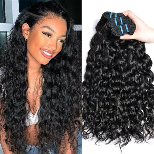 Brazilian Hair Bundle Deep Wave Human Hair 3 Bundles 10 12 14 Inch 100% Unprocessed Virgin Human Hair Extensions