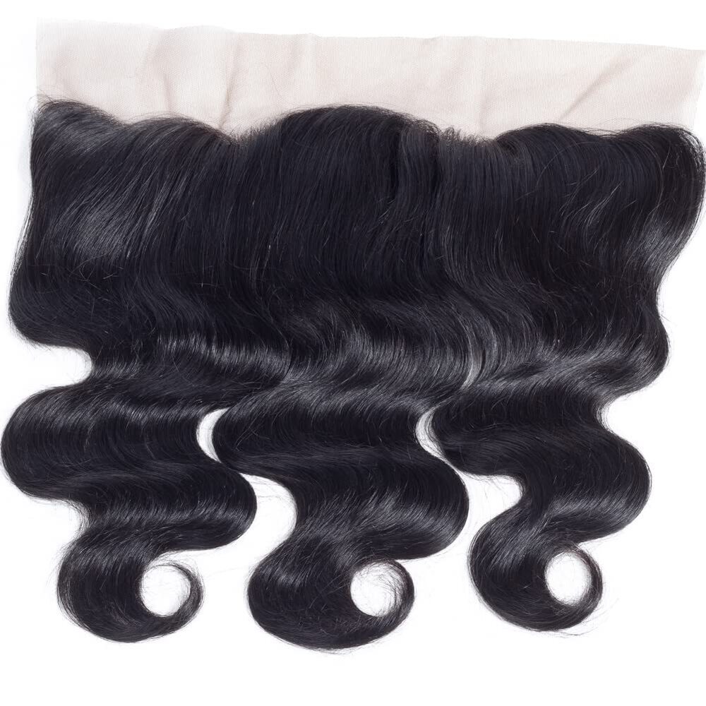 Brazilian Body Wave Transparent Lace Frontal Closure 100% Remy Hair