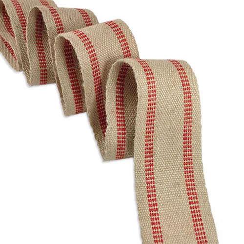 Jute Webbing - Jute, 25mm-50mm Width, Beige Color, 2-5mm Thickness | Versatile For Crafts, Gardening, Binding, Decor, Horse Riding, Macrame