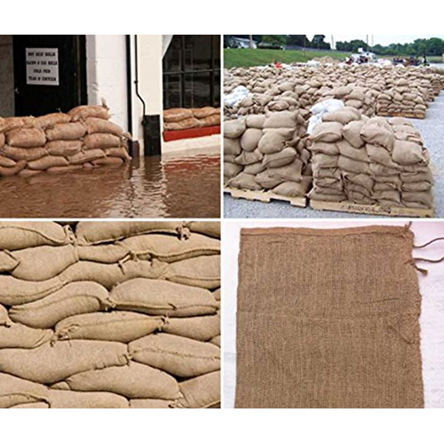 Sand Bag - Biodegradable Jute Fabric, Variable Dimensions For Flood Control | High Breathability, Double Stitched, Eco-friendly Solution