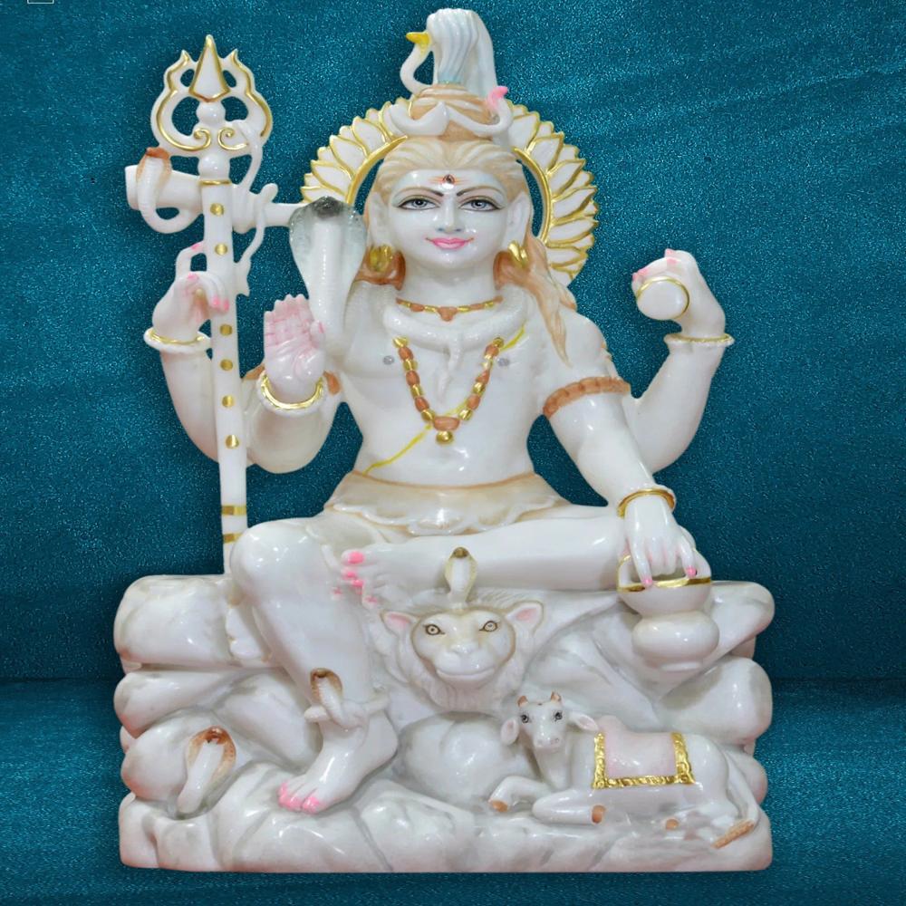 Shiv ji Marble statue
