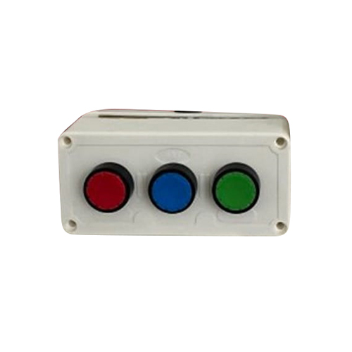 3 Way Push Button Switch - Color: White