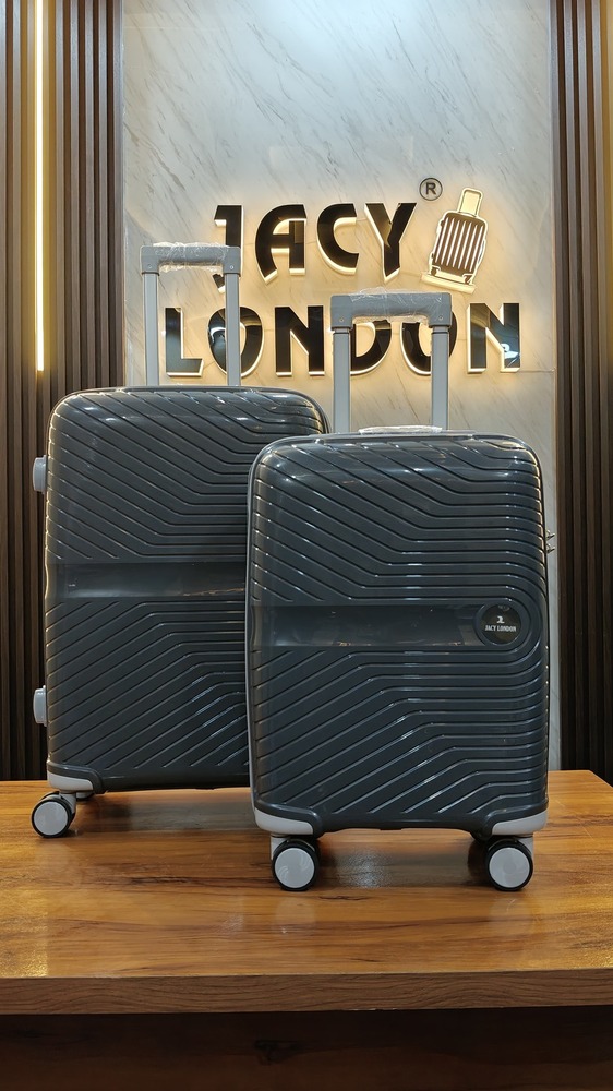 DARK GREY  2 PCS set trolley bag