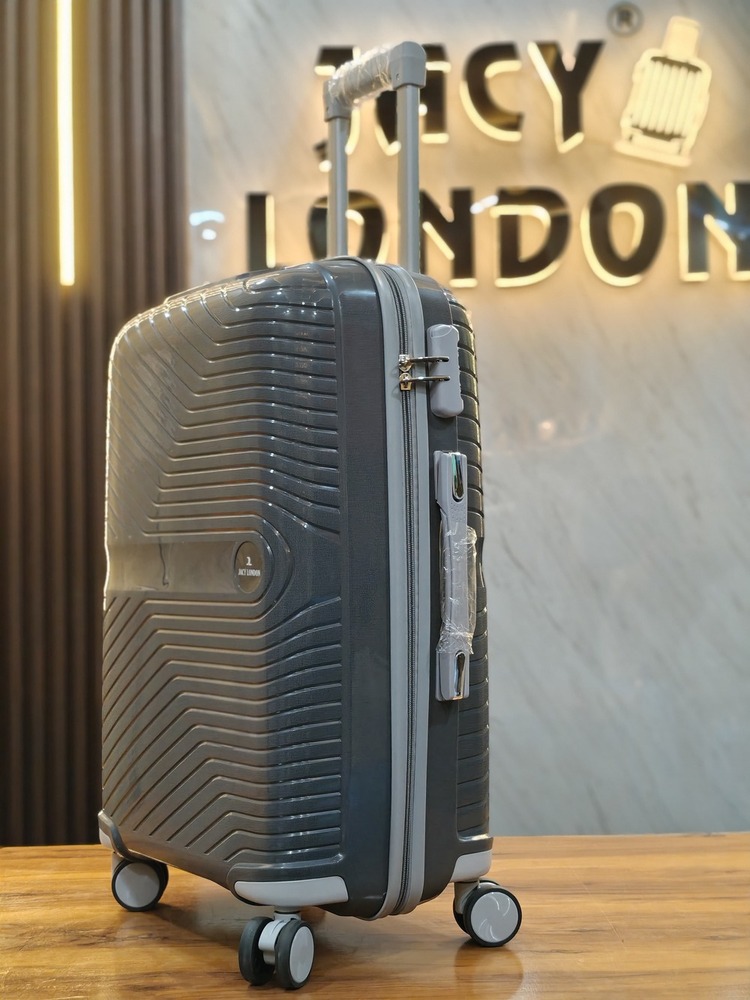 DARK GREY  2 PCS set trolley bag