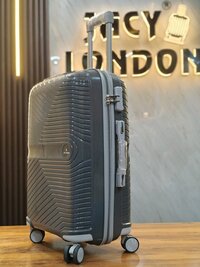 DARK GREY  2 PCS set trolley bag
