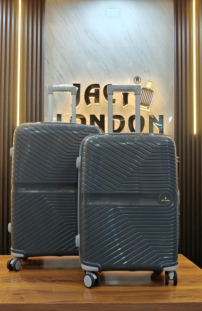 DARK GREY  2 PCS set trolley bag