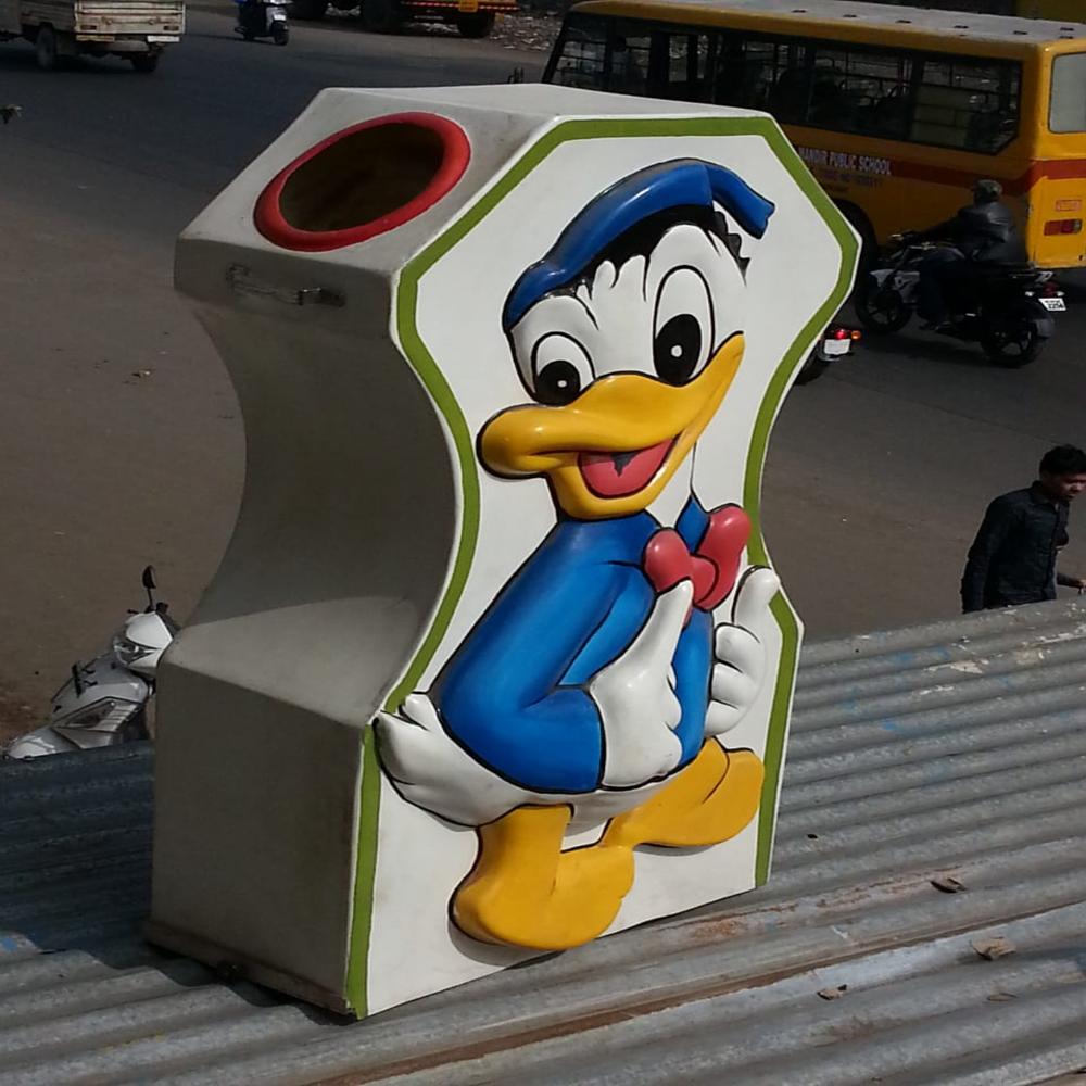 Frp Penguin Dustbin - Capacity: 70 Ltr