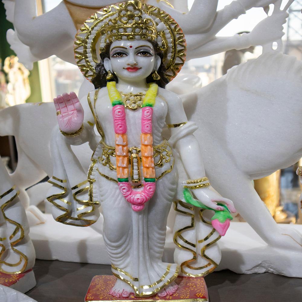Radha krishna marble statue