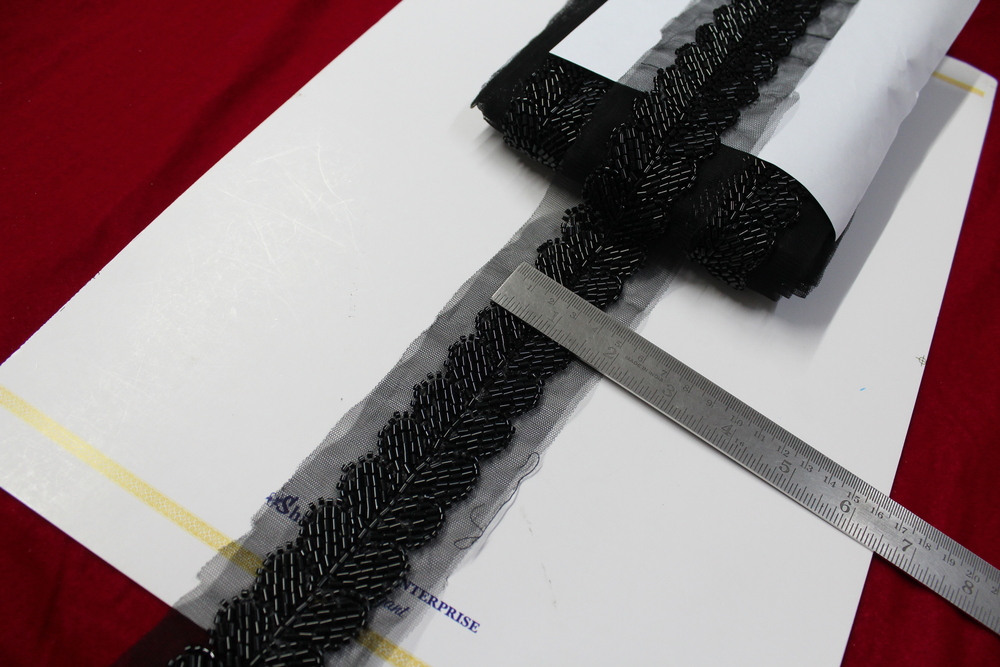 Cutdana Work Lace - Color: Black