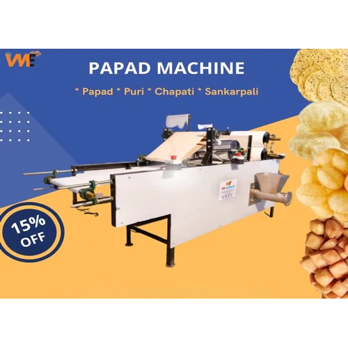 Udid Papad Making Machine - Capacity: 20 Kg/hr