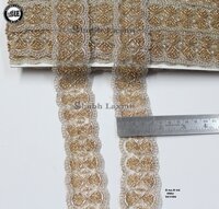 Cutdana Embroidery Lace - Color: Golden
