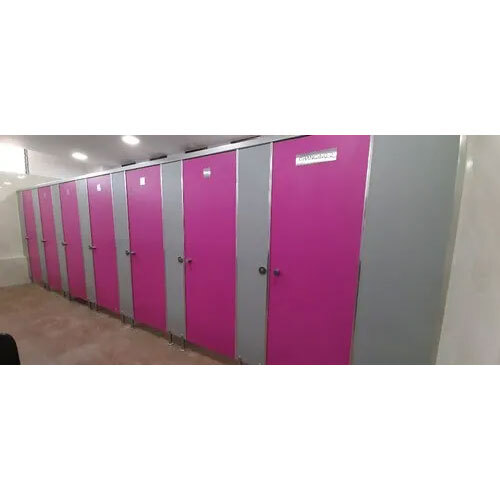 Pink Toilet Cubicle