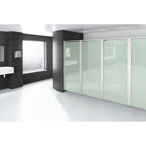 Glass Door Toilet Cubicle