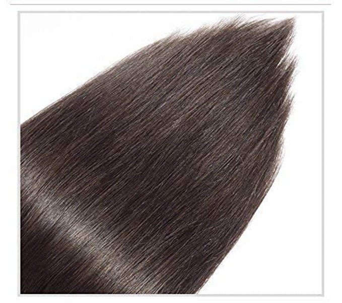 100% Original Real Human 7 pcs 100 Grams, 20 Inches (Dark Brown) For Women & Girls Hair Extension