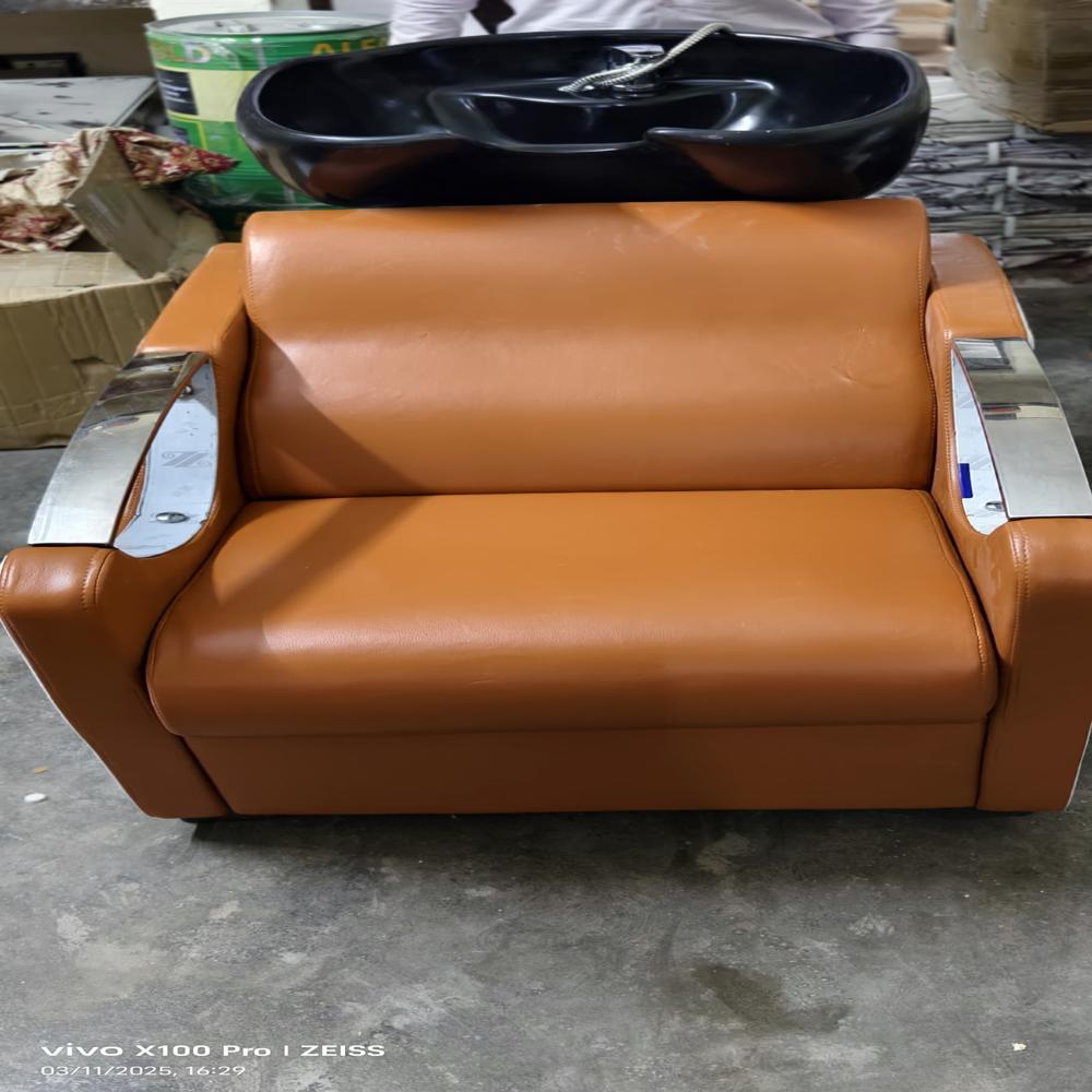 Jswl (d) Handle Shampoo Chair - Padded Seat And Backrest, Adjustable Recline, Durable Frame With Adjustable Ceramic Basin For Optimal Comfort