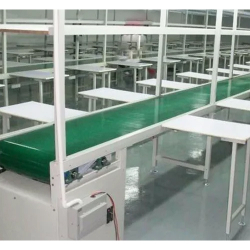 Industrial Assembly Line Belt Conveyor - Material: Stainless Steel