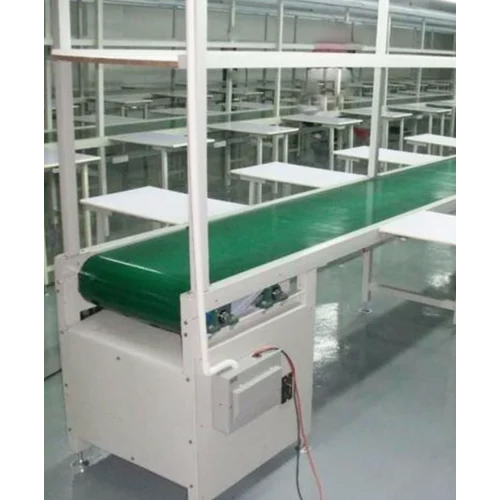 Industrial Assembly Line Belt Conveyor - Material: Stainless Steel