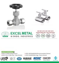 Double Compression Needle Valve - Application: Instrumentation