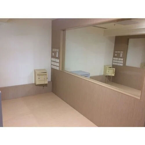 Wall Station Small - Color: Wooden Finish With Beige Accents