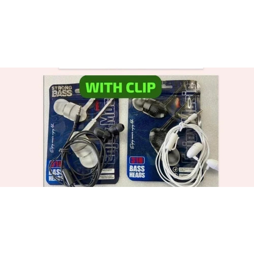 Black Clip Wired Earphone