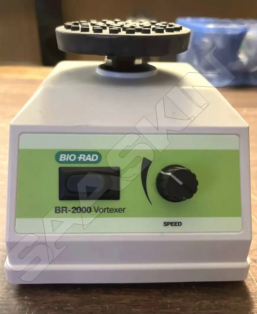 Biorad Br-2000 Vortexer - Heavy-duty Design, 0-3,000 Rpm Capacity, General-use Cup Attachment For Test Tubes & Microtubes, Optional Flathead Dimpled Adaptor