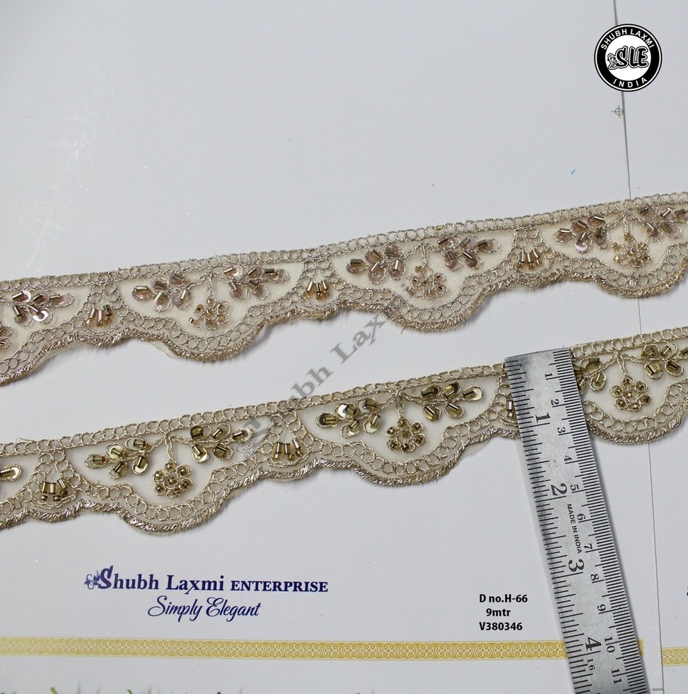 Fancy Cutwork Cutdana Lace