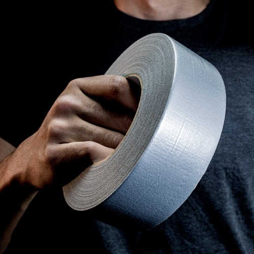 Pvc Duct Tape - Bopp Material, 100m Length X 50mm Thickness, Grey Color | Single-sided Acrylic Adhesive, Ideal For Sealing And Binding