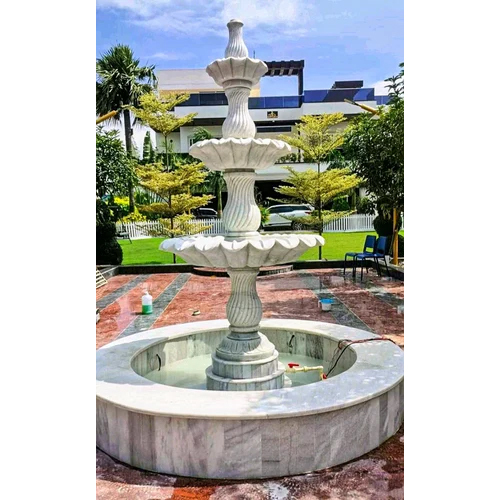 Garden Water Fountain - Color: White