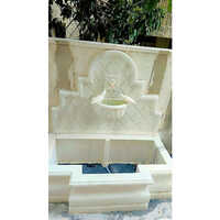 White Marble Wall Fountain - Material: Stone