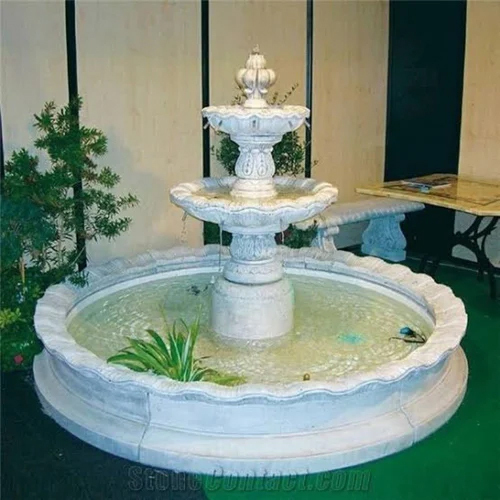 24x24 Inch Outdoor Marble Water Fountain
