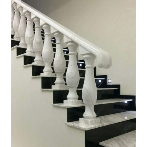 White Marble Pillar - Size: Customized
