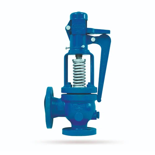 Ms Boiler Safety Valve - Color: Blue Paint Coated