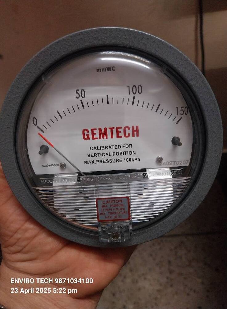 GEMTECH Differential Pressure Gauge In Visnagar Gujarat India