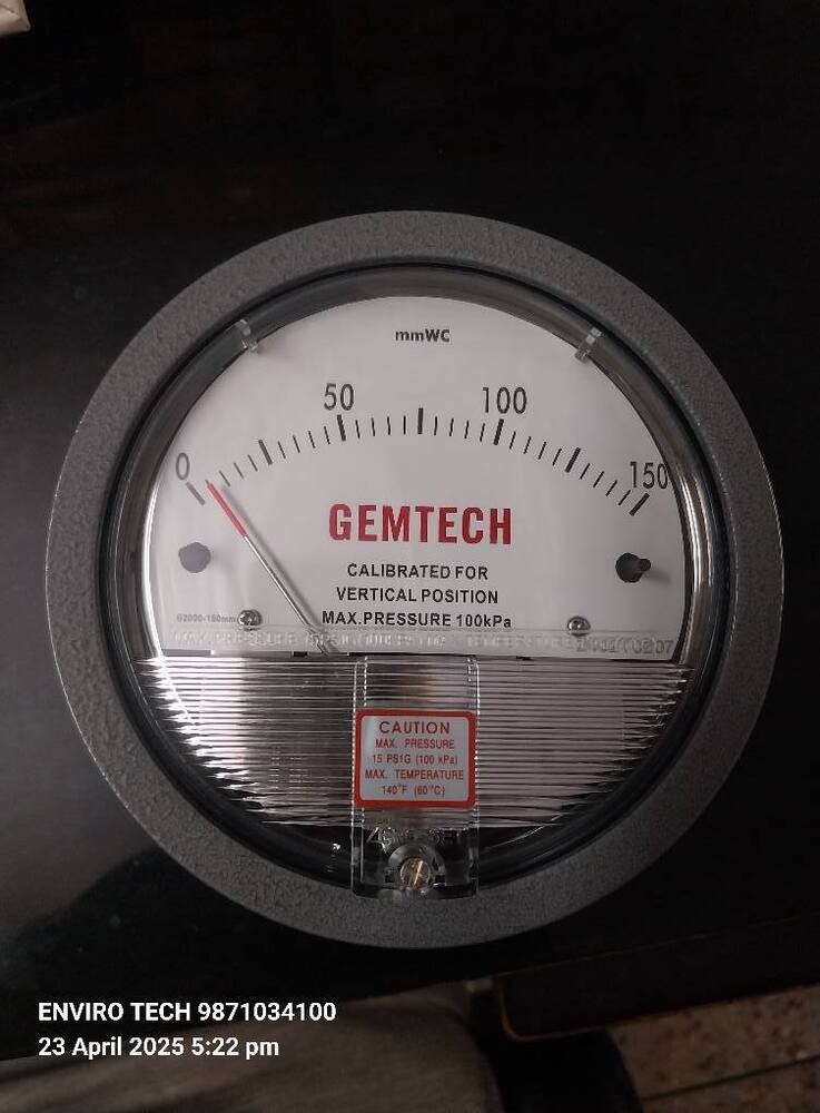 GEMTECH Differential Pressure Gauge In Visnagar Gujarat India