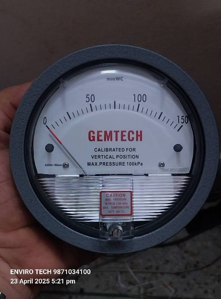 GEMTECH Differential Pressure Gauge In Visnagar Gujarat India