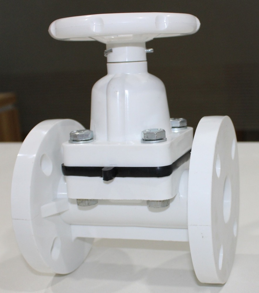 Polypropylene Diaphragm Valve Flange End 3" - Application: Industrial And Water Application