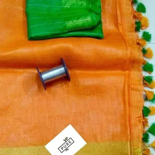 Tissue Linen Saree