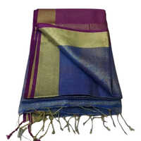 Golden Tissue Linen Saree