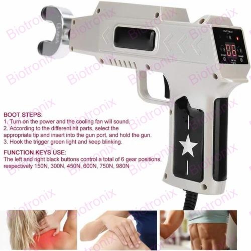 750N Electric Spine Chiropractor Electric Impulse Gun Actuator Massager