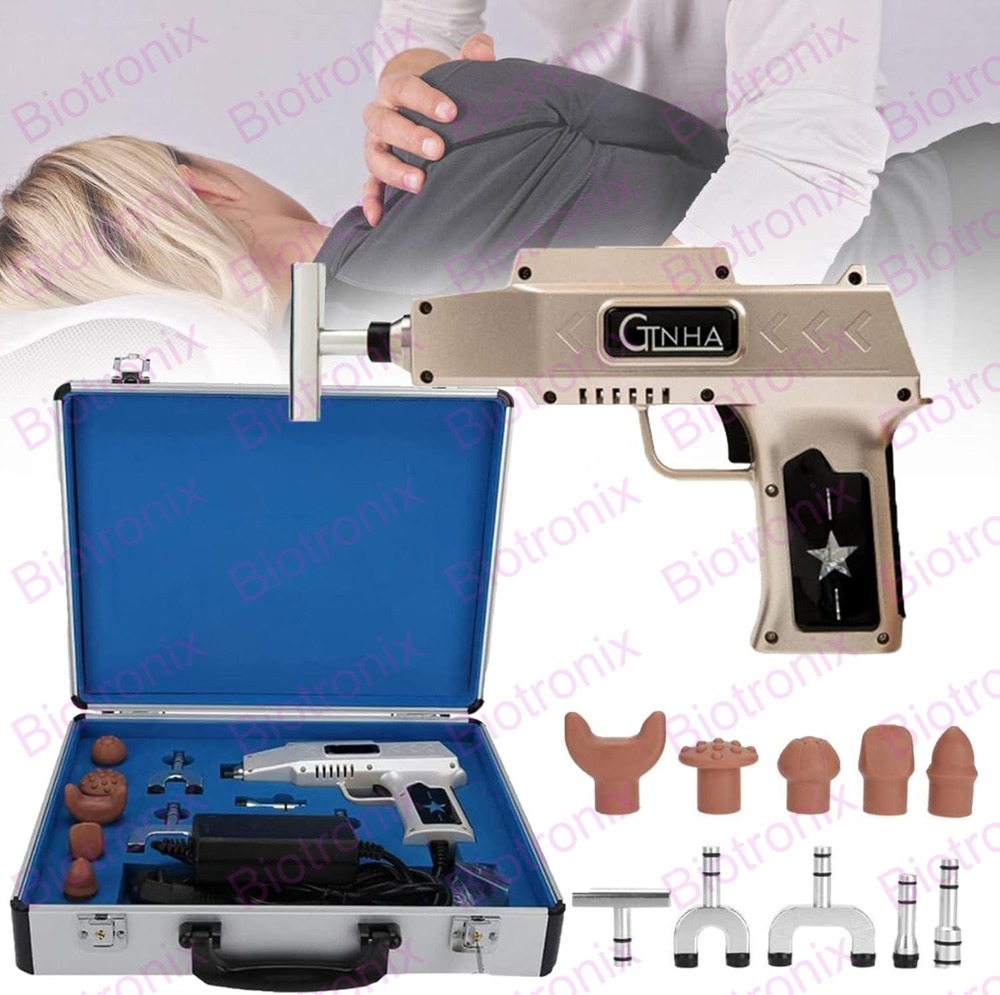 750N Chiropractic Adjusting Tool Instrument Electric Spine Chiropractor Electric Impulse Gun Actuator Massager Professional Massage Equipment