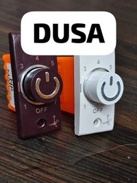 Fan Regulator Dusa - Color: White & Black