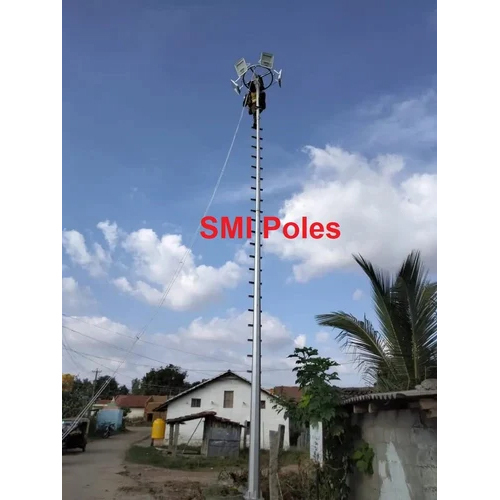 16 Mtr High Mast Lighting Pole - Color: Silver