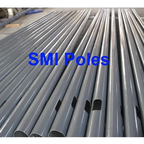 Octagonal Street Pole - Color: Silver