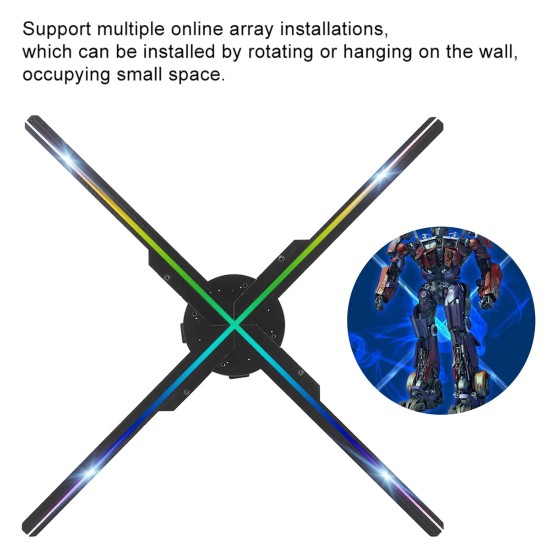 50cm 4 Blade 3d Hologram Display Fan - Application: Advertisement